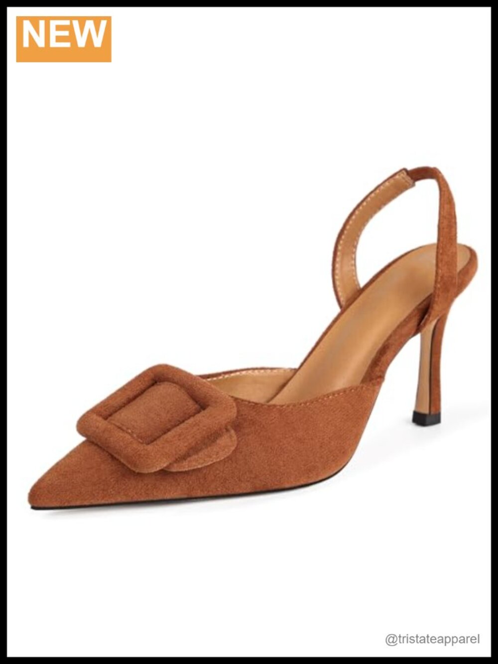 Slingback Kitten Heels Pointed Toe Faux Suede Wedding Party Pumps